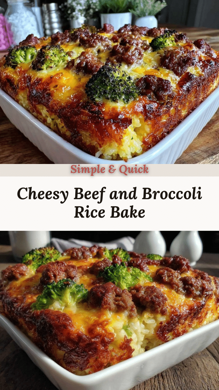cheesy beef and broccoli rice casserole recipe