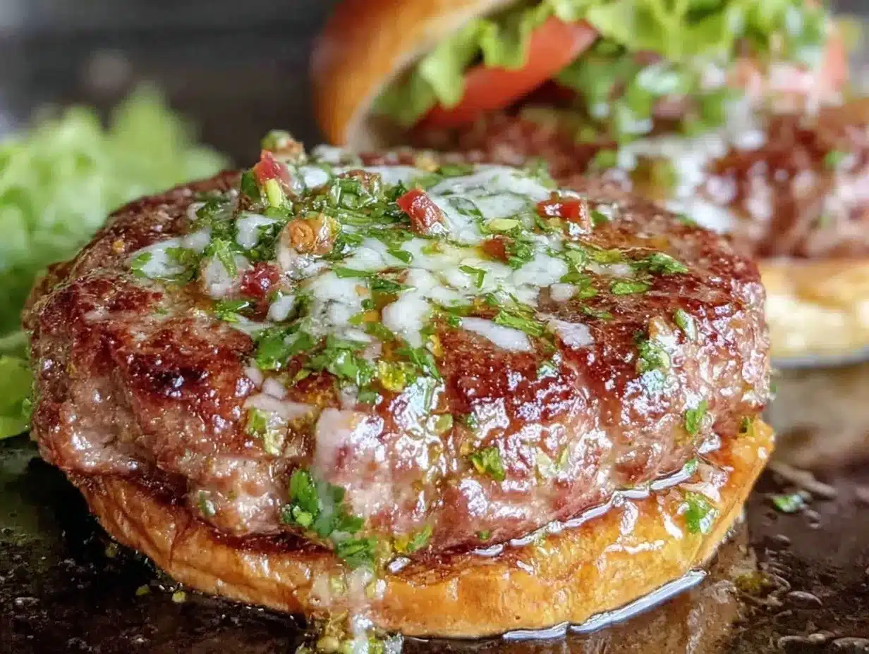 chimichurri smash burgers preparation steps