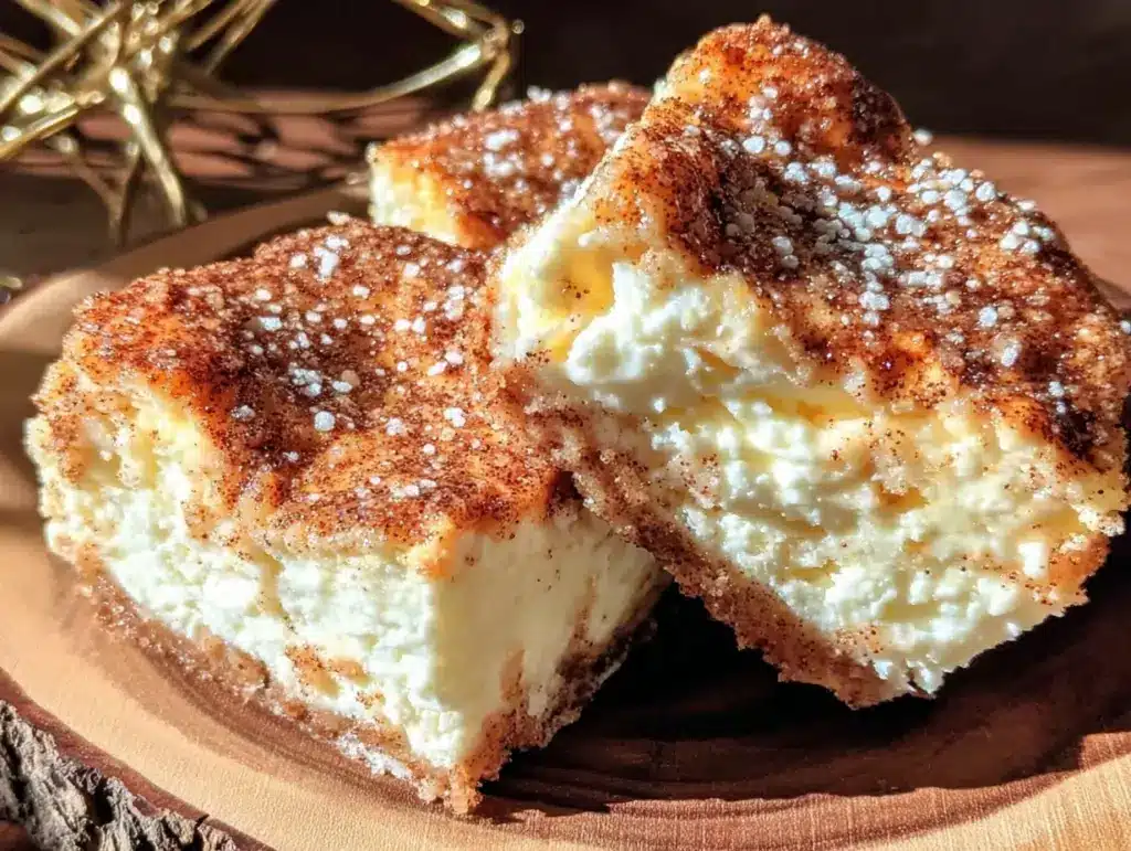 churro cheesecake bars - featured image