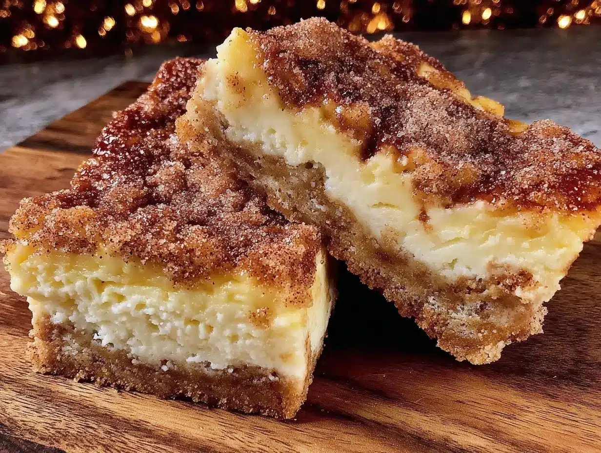churro cheesecake bars preparation steps
