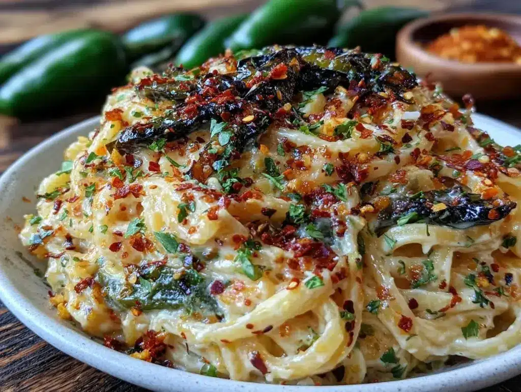 creamy chipotle alfredo pasta - featured image