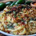 creamy chipotle alfredo pasta - featured image