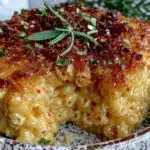 creamy chipotle mac and cheese casserole - featured image