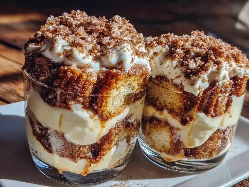 creamy churro tiramisu cups - featured image