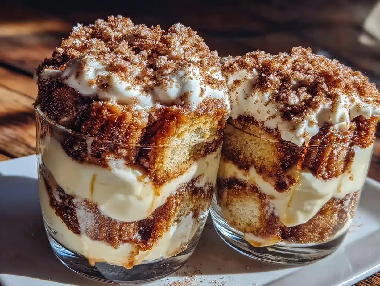 creamy churro tiramisu cups preparation steps