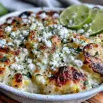 creamy elote scalloped potatoes - featured image