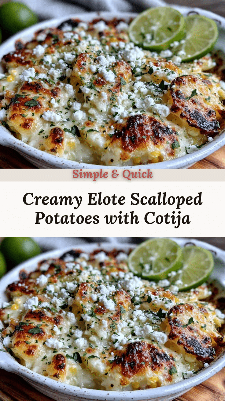 creamy elote scalloped potatoes recipe