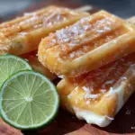 creamy frozen mango coconut popsicles - featured image
