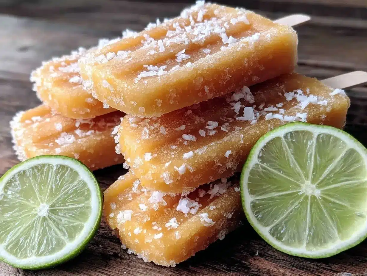 creamy frozen mango coconut popsicles preparation steps