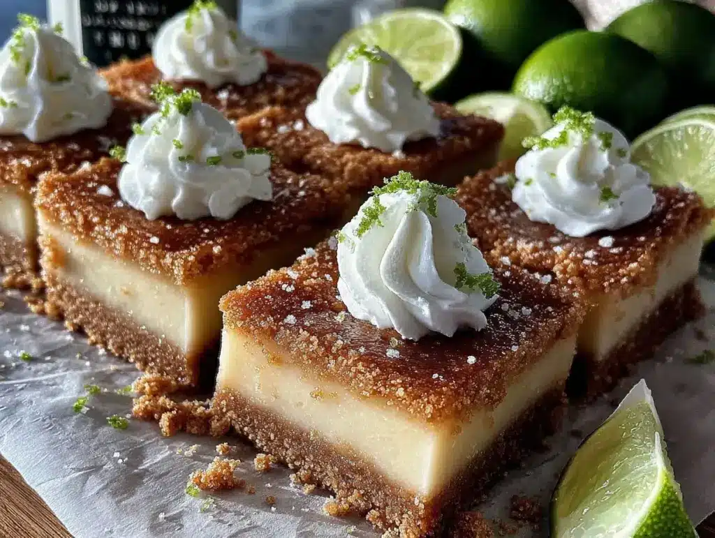 creamy key lime pie bars - featured image