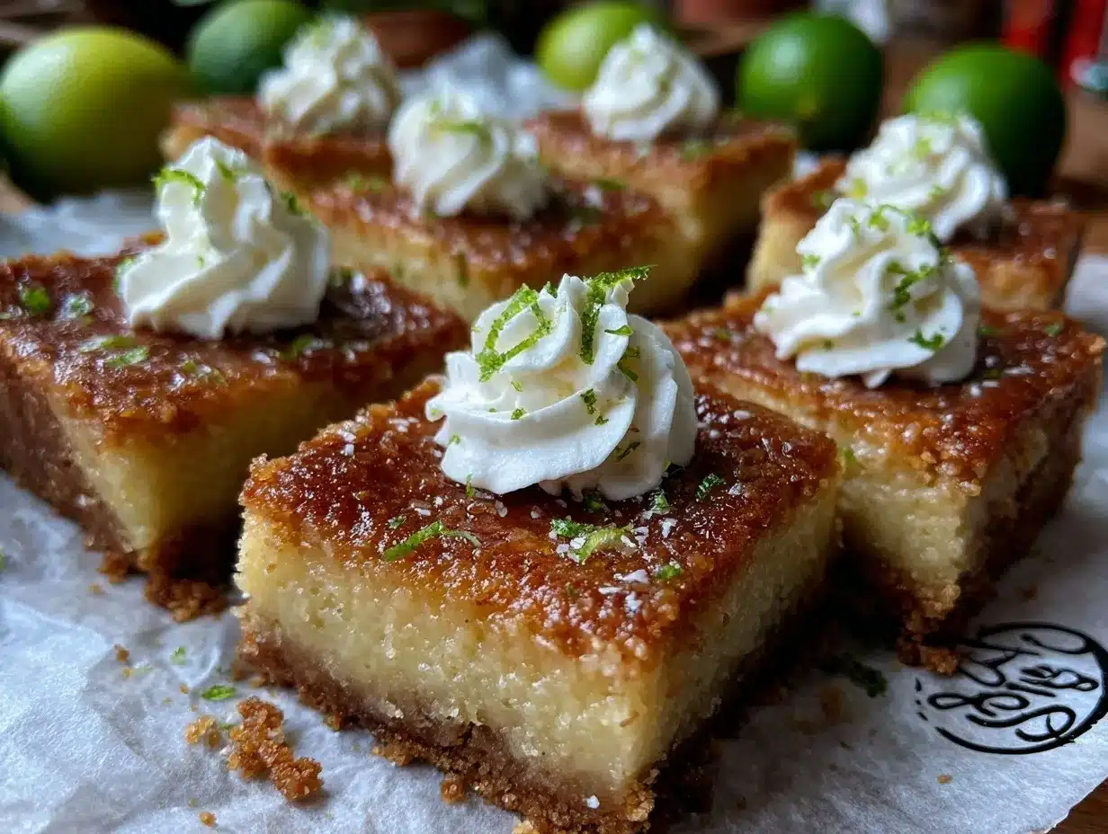 creamy key lime pie bars preparation steps