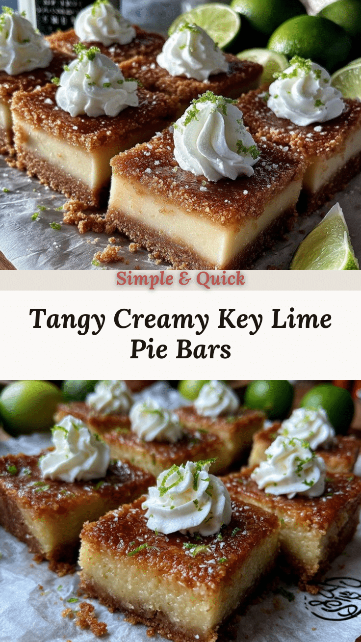 creamy key lime pie bars recipe