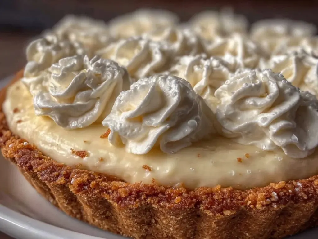 creamy lemonade pie - featured image