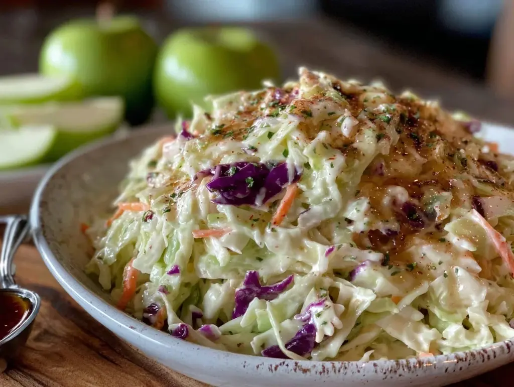 creamy southern coleslaw - featured image
