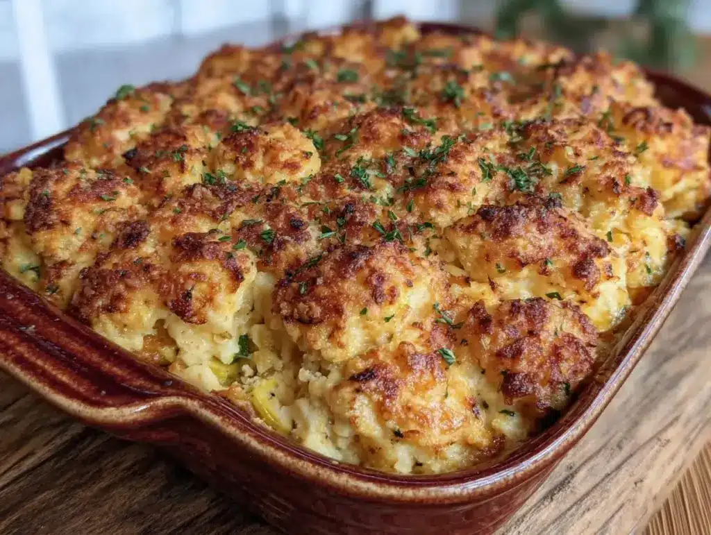 creamy squash casserole - featured image