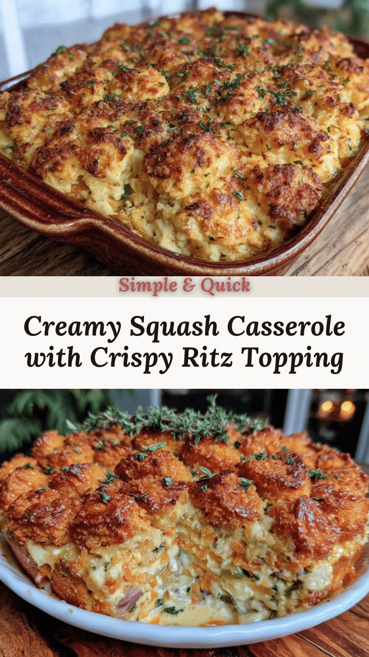 creamy squash casserole recipe