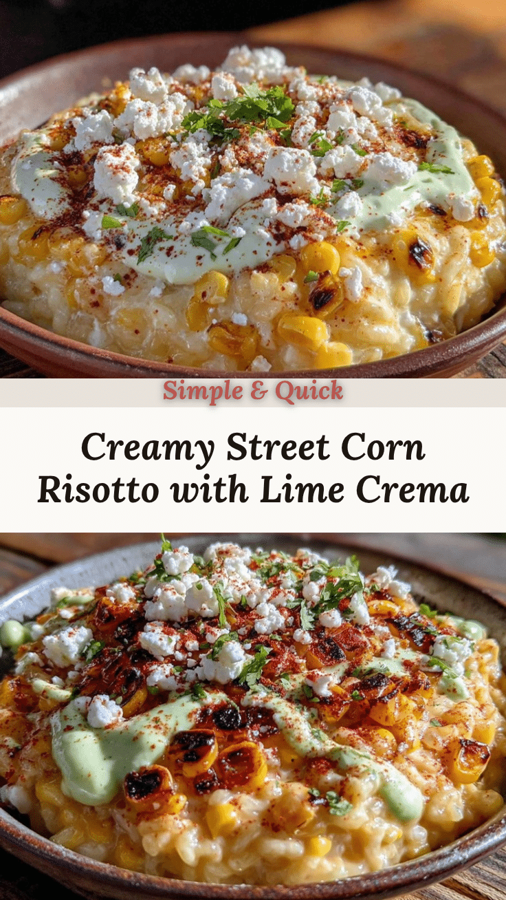 creamy street corn risotto recipe