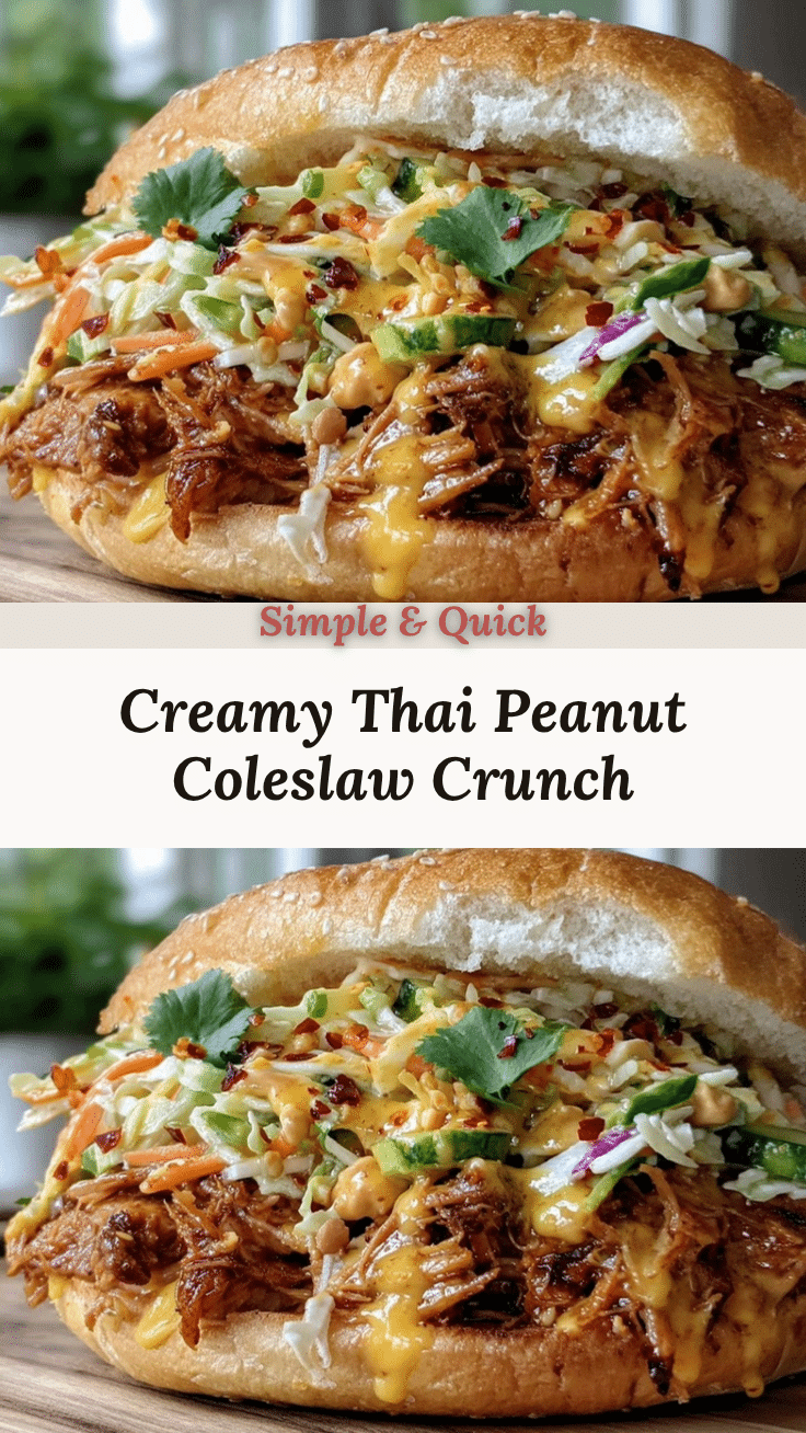 creamy thai peanut coleslaw recipe
