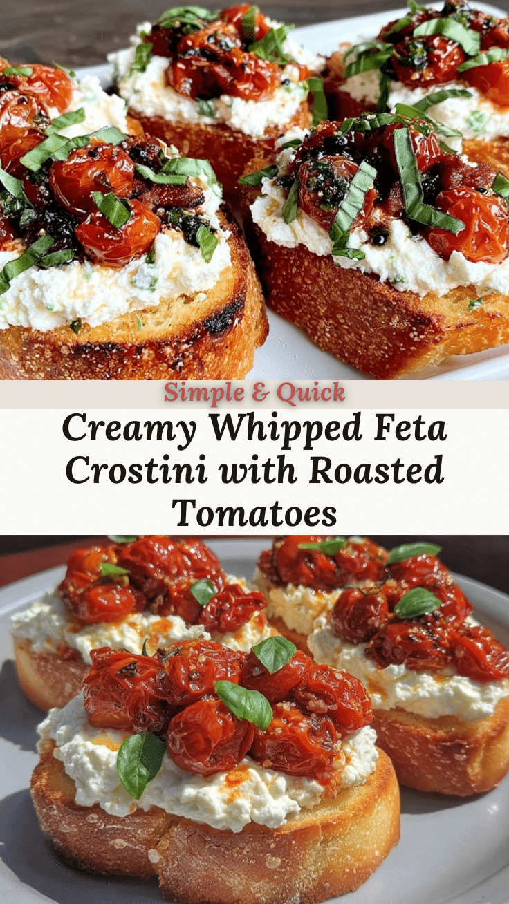 creamy whipped feta crostini recipe