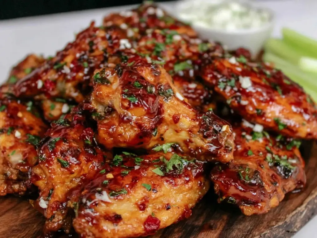 crispy air fryer chicken wings - featured image