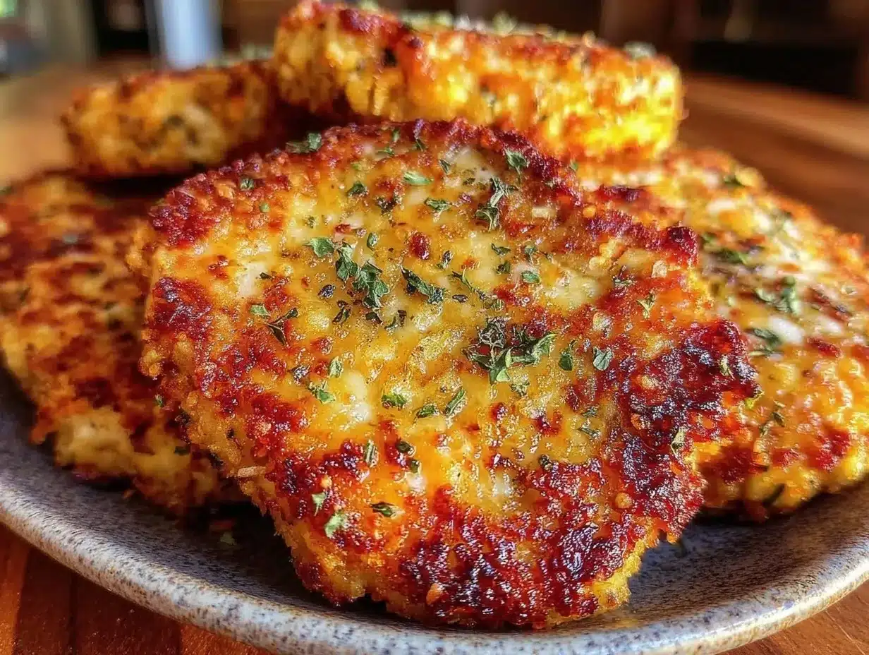 crispy air fryer parmesan crusted pork chops preparation steps
