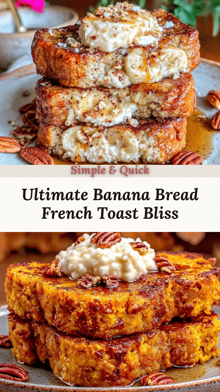 Crispy Banana Bread French Toast recipe