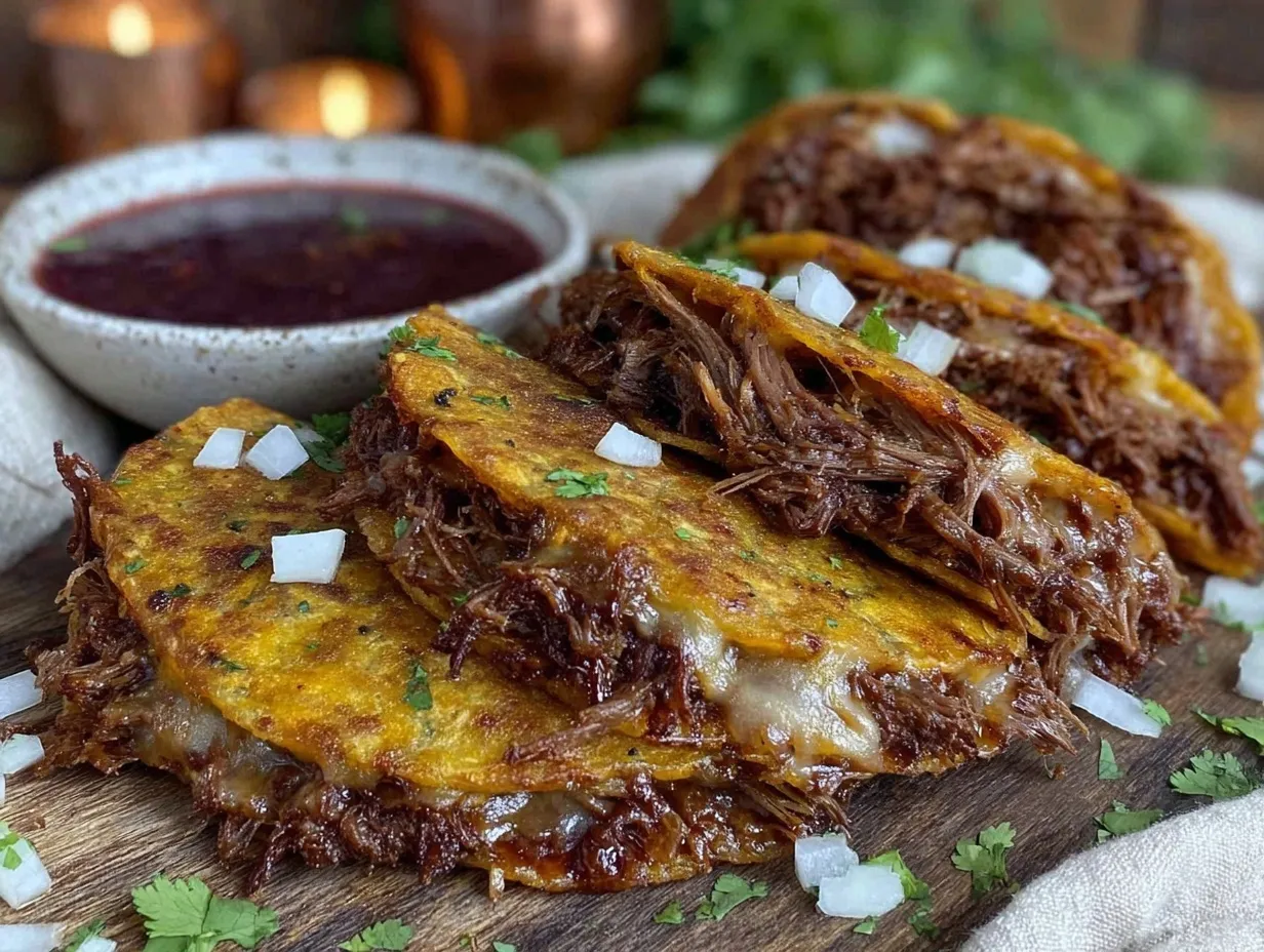 crispy birria tacos preparation steps