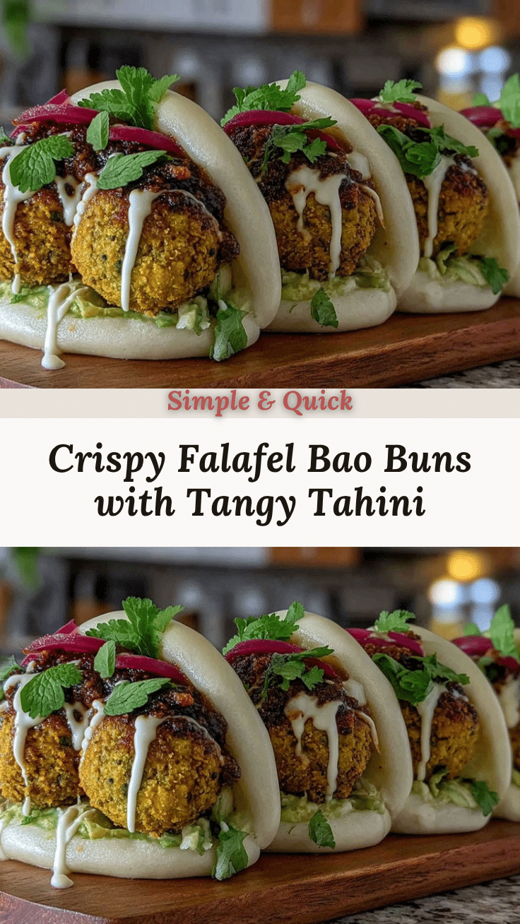 crispy falafel bao buns recipe