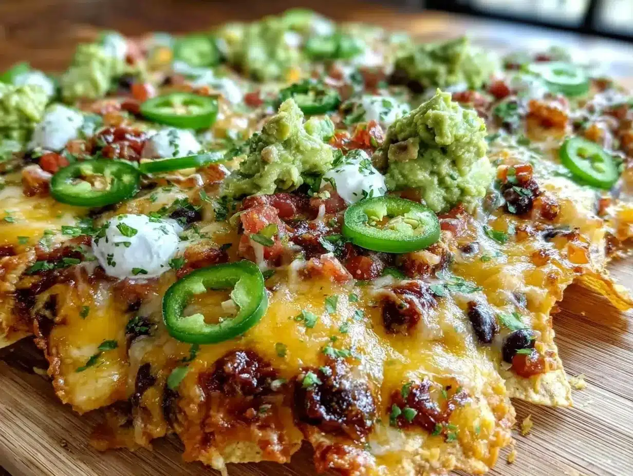 crispy sheet pan nacho board preparation steps
