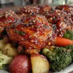 crockpot honey garlic chicken thighs - featured image