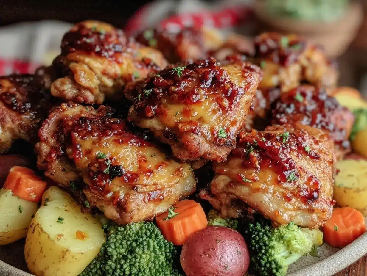 crockpot honey garlic chicken thighs preparation steps
