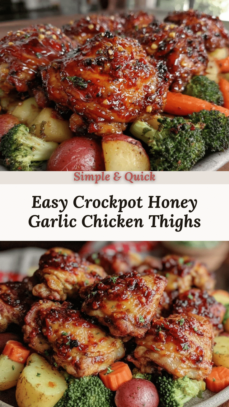crockpot honey garlic chicken thighs recipe