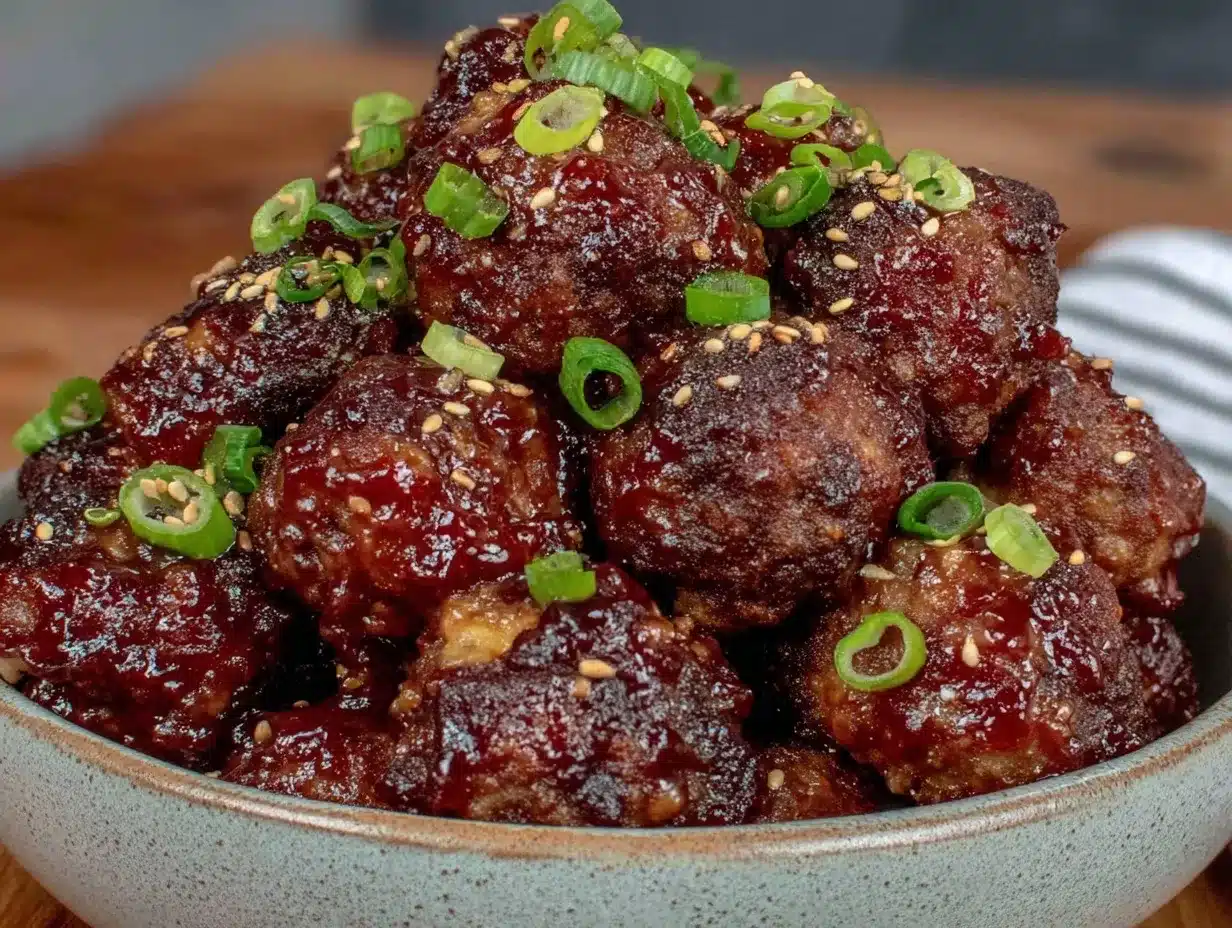 crockpot miso honey meatballs preparation steps