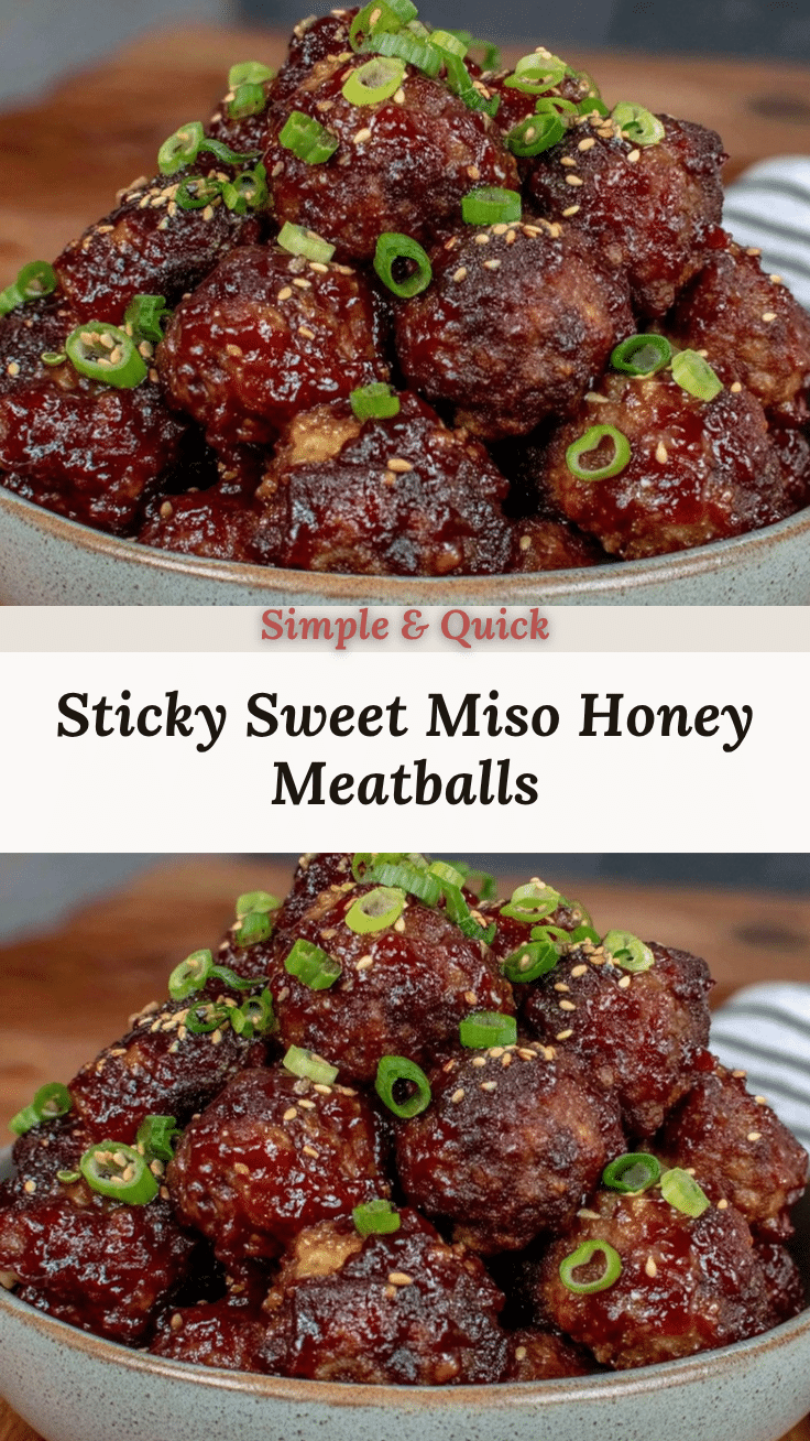crockpot miso honey meatballs recipe