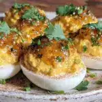 curry deviled eggs - featured image