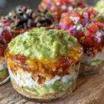 easy 7-layer dip cups - featured image