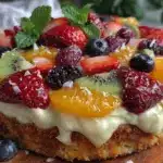 easy creamy fruit pizza - featured image