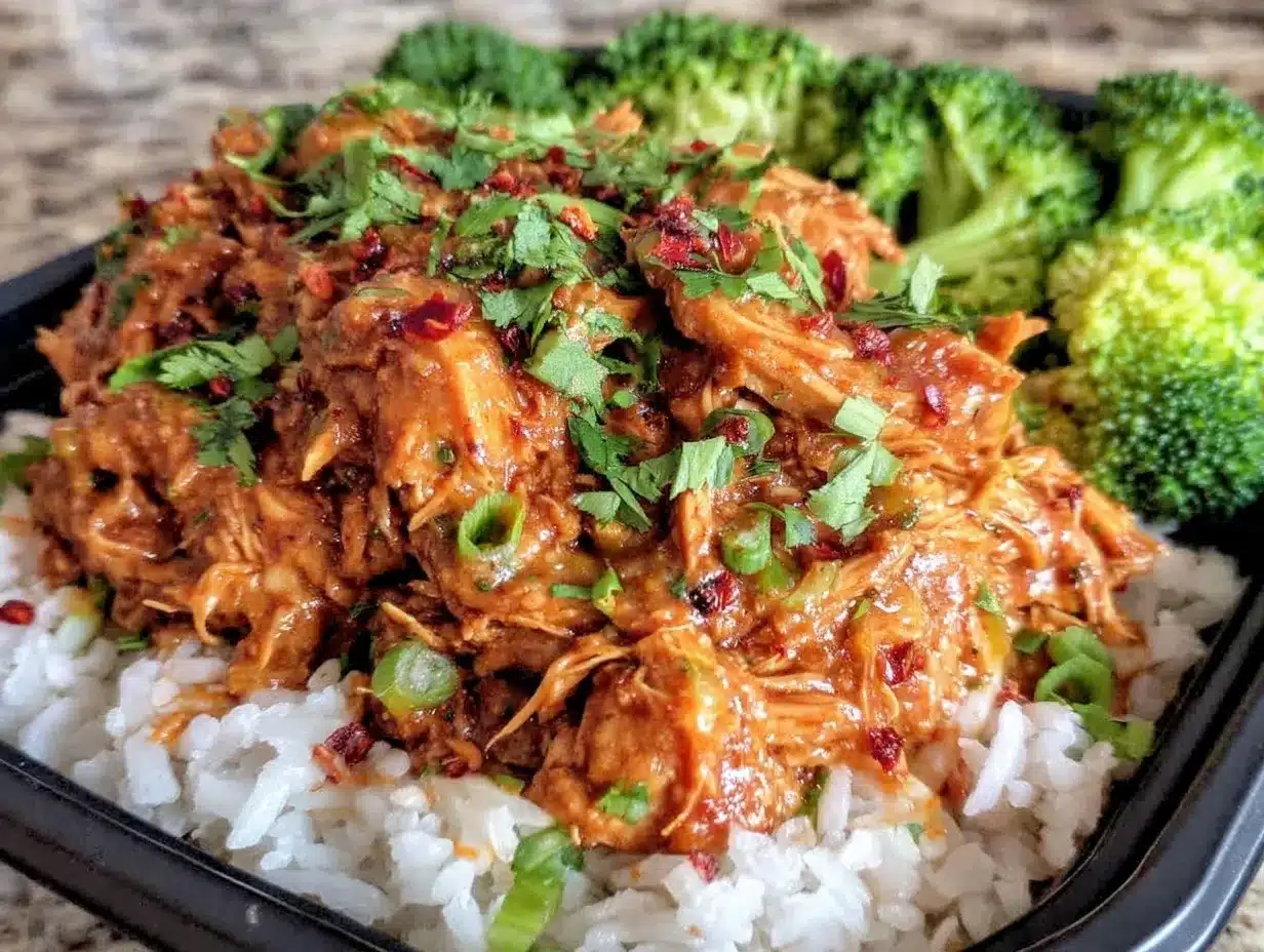easy crockpot thai peanut chicken preparation steps