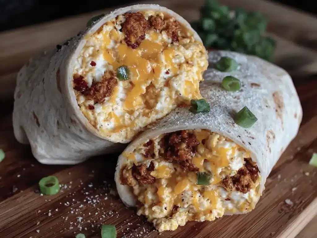 easy frozen breakfast burritos - featured image