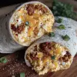 easy frozen breakfast burritos - featured image