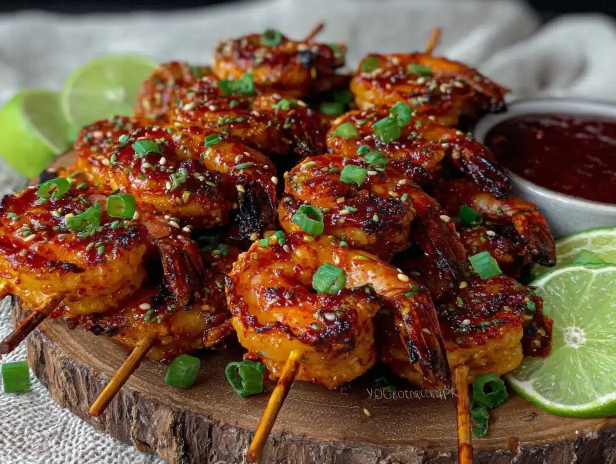 firecracker grilled shrimp skewers preparation steps