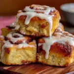 fluffy sourdough cinnamon rolls - featured image