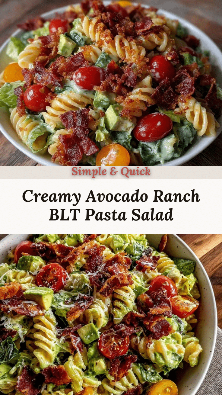 fresh BLT pasta salad recipe