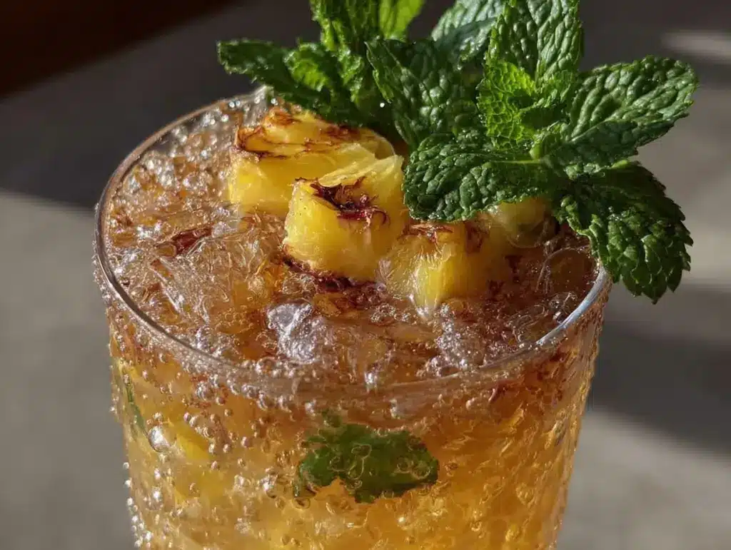 fresh coconut water pineapple refresher - featured image