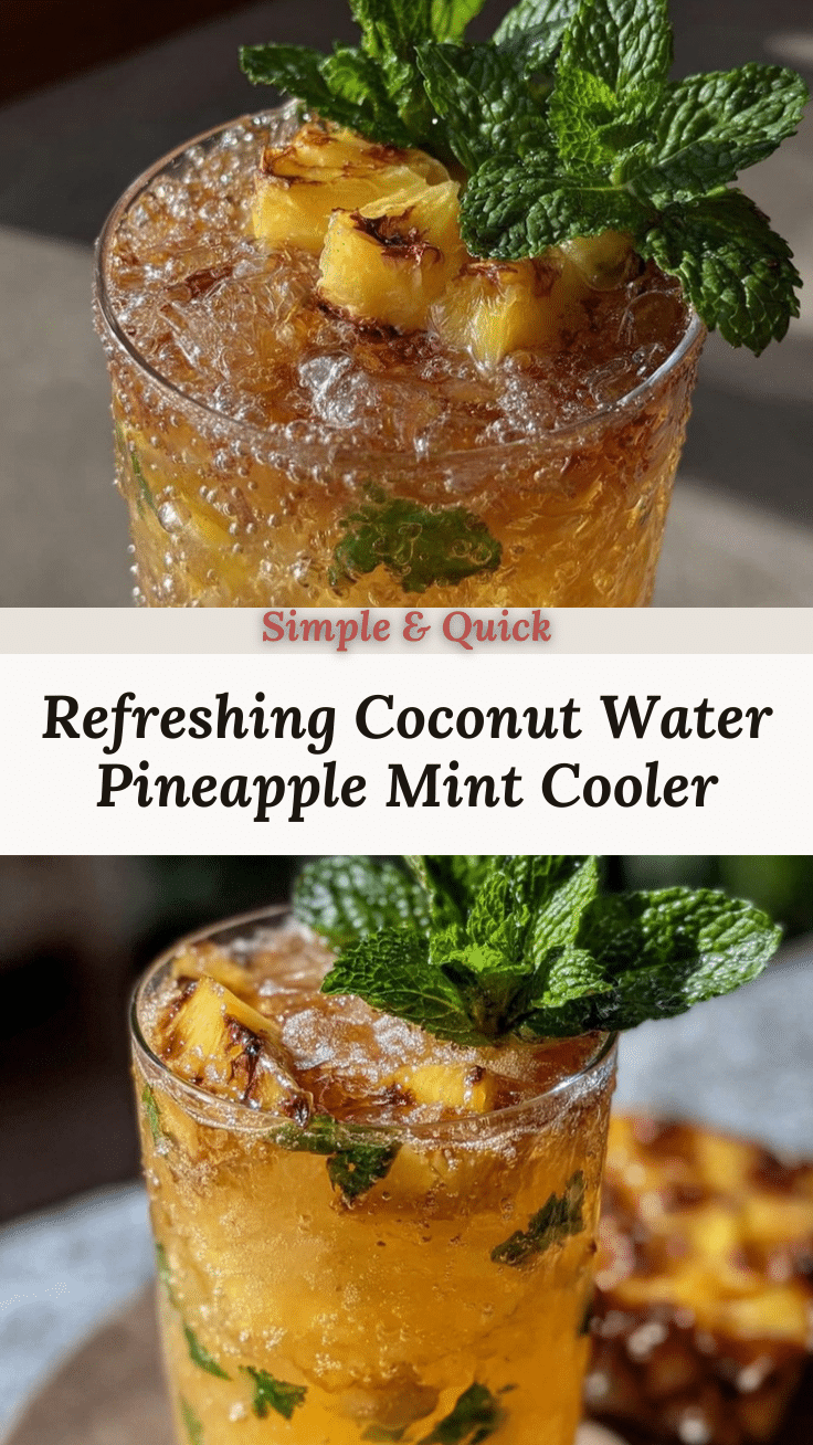 fresh coconut water pineapple refresher recipe