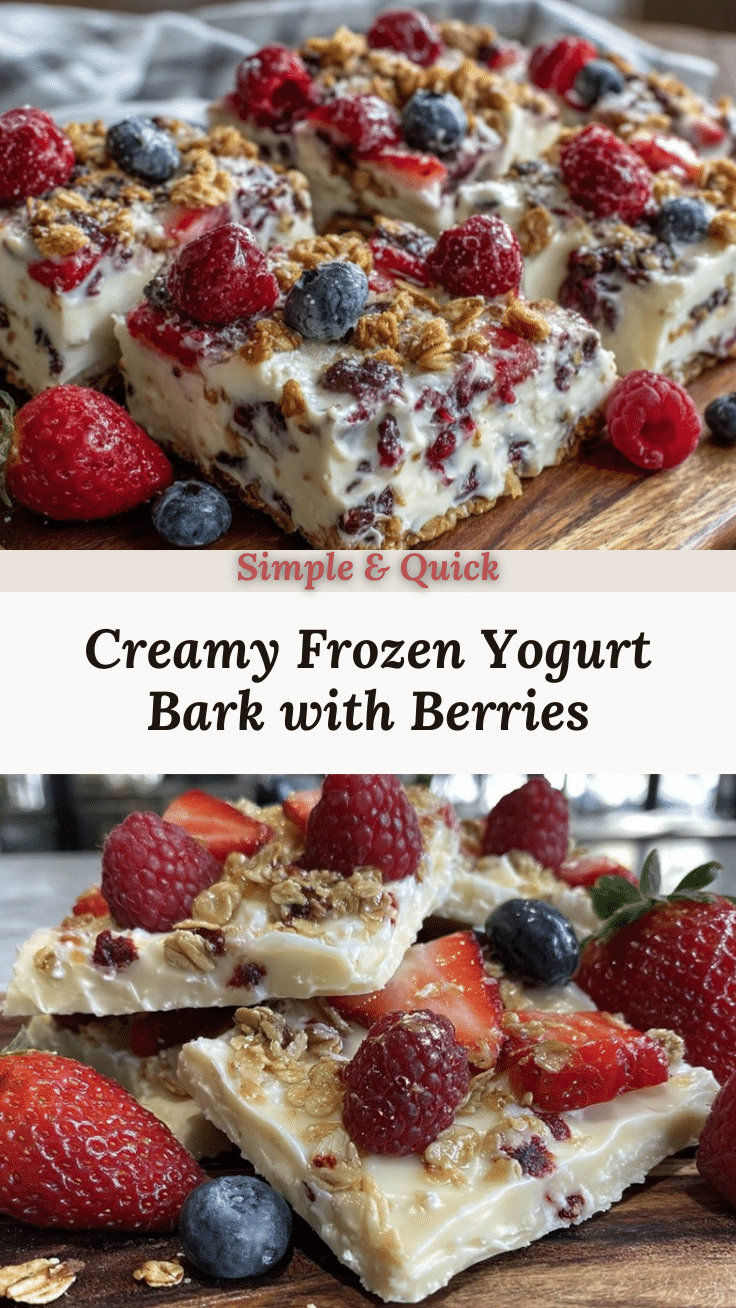 fresh frozen yogurt bark recipe