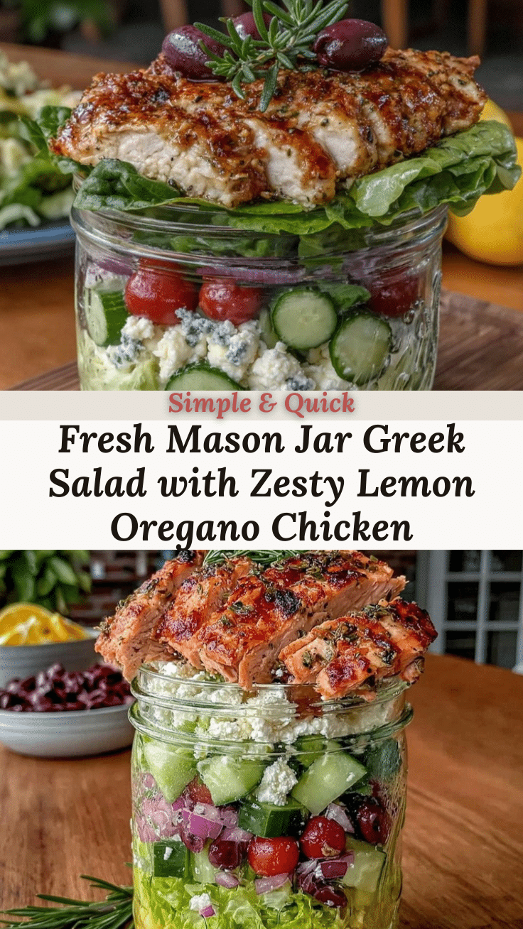 Fresh Mason Jar Greek Salad recipe