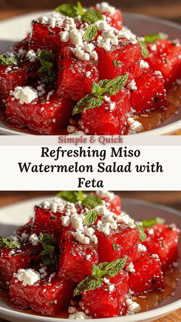 fresh miso watermelon salad recipe
