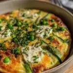 fresh spring vegetable frittata - featured image