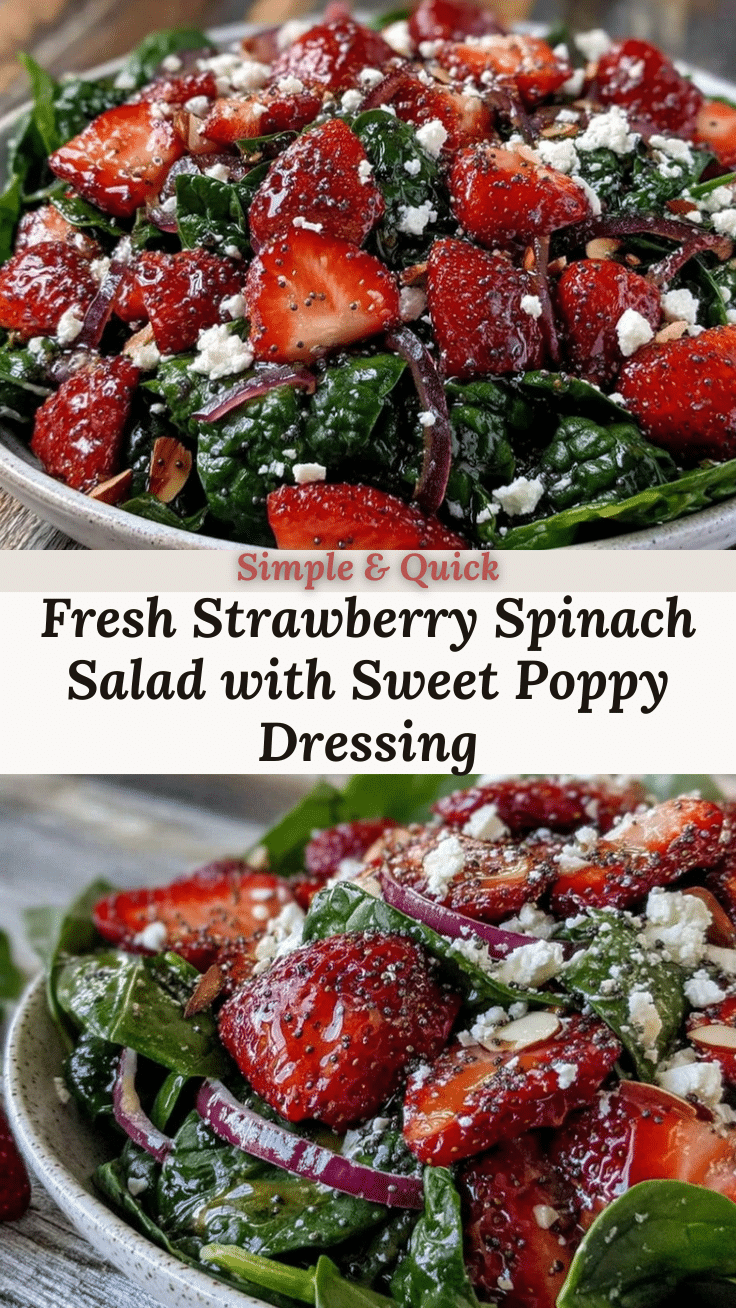 fresh strawberry spinach salad recipe